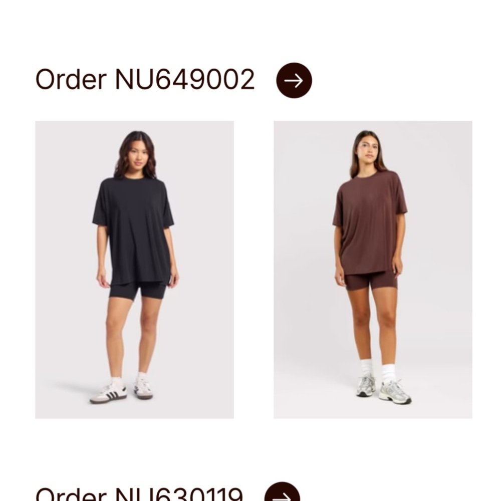 Biker shorts set